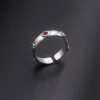 A Set Anime Howl s Moving Castle Cosplay Ring Howl and Sophie Adjustable Red Blue Crystal 3 - Howl’s Moving Castle Store