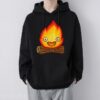 Anime Howl s Moving Castle Hoodies Cute Calcifer Hanging on Wood Winter Women Hoodie Spring Autumn 1 - Howl’s Moving Castle Store