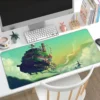 Anime Howl s Moving Castle mouse mats keyboard pc accessories desk pad Computer mat Office carpet 7 - Howl’s Moving Castle Store