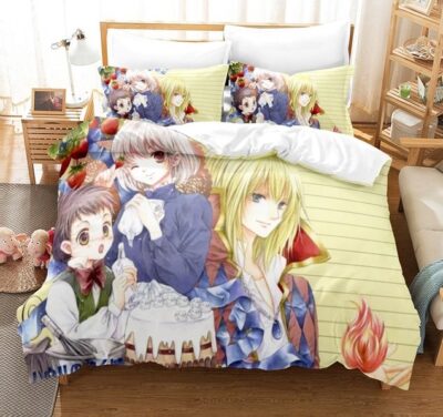 Cartoon Movie Howl s Moving Castle Bedding Set Anime Duvet Cover Pillowcase Kids Bed Set Twin.jpg 640x640 - Howl’s Moving Castle Store
