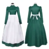 Classic Anime Howl s Moving Castle Sophie Cosplay Blue Yellow Green Long Dress Women Halloween Carnival 3 - Howl’s Moving Castle Store