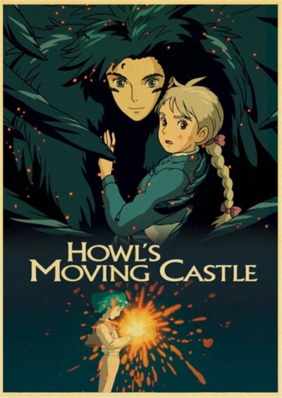 Howl s Moving Castle Hayao Miyazaki Cartoon Movie High Quality Vintage Poster Canvas Prints Wall Decor.jpg 640x640 1 - Howl’s Moving Castle Store