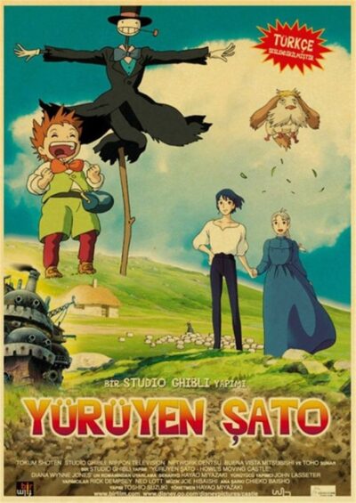 Howl s Moving Castle Hayao Miyazaki Cartoon Movie High Quality Vintage Poster Canvas Prints Wall Decor.jpg 640x640 3 - Howl’s Moving Castle Store