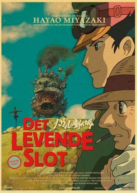 Howl s Moving Castle Hayao Miyazaki Cartoon Movie High Quality Vintage Poster Canvas Prints Wall Decor.jpg 640x640 9 - Howl’s Moving Castle Store