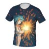 Howls Moving Castle T Shirt Young Howl Firework Awesome Polyester Beach T Shirt Short Sleeve Graphic 2 - Howl’s Moving Castle Store