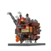 MOC Anime Series Howl Moving Calcifer Fire Demon Castle City House Action Figure Porco Rossoed Seaplane 5 - Howl’s Moving Castle Store