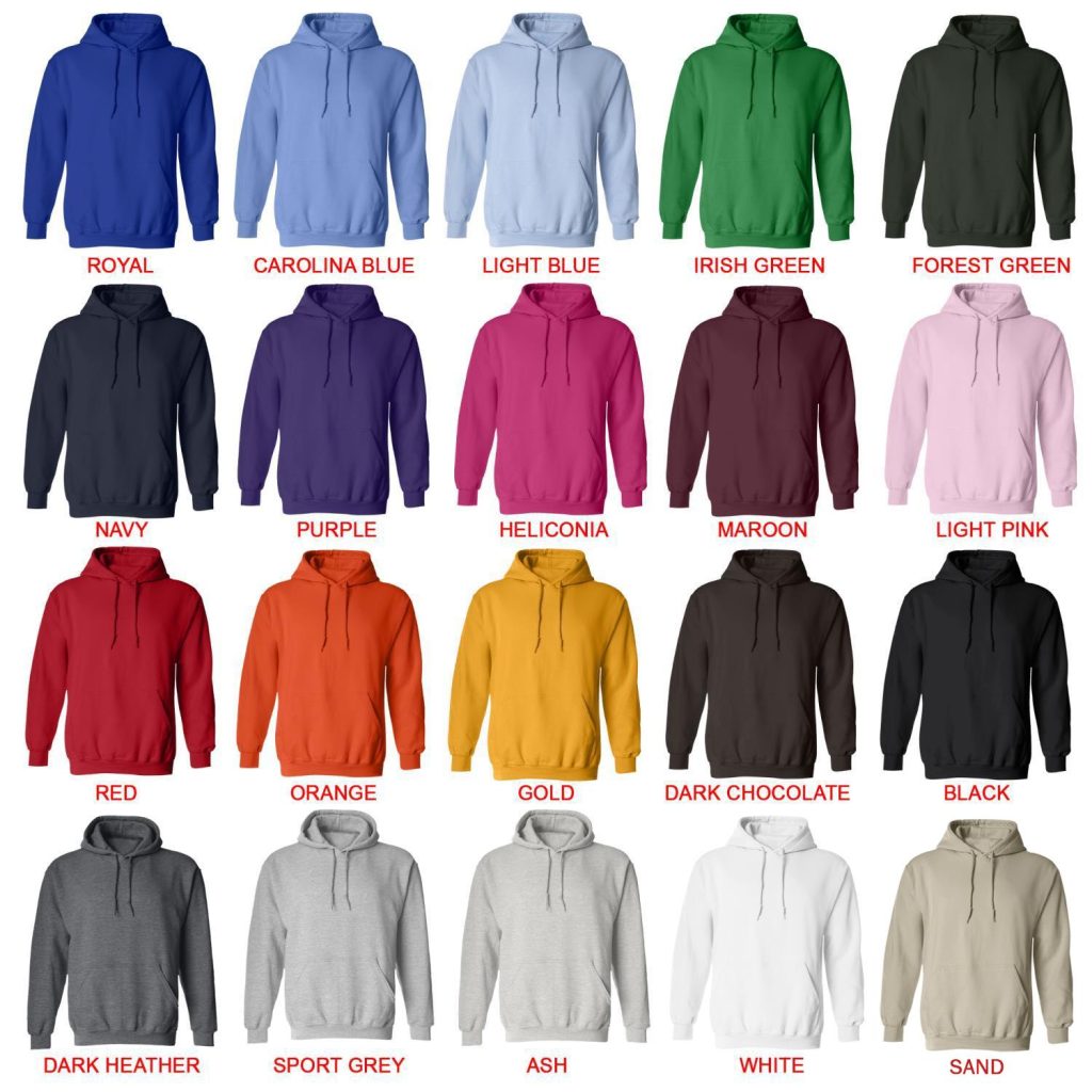 hoodie color chart - Howl’s Moving Castle Store