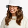 Calcifer Minimal  White Bucket Hat Official Howl’s Moving Castle Merch