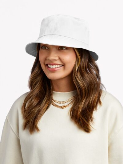 Calcifer Minimal  White Bucket Hat Official Howl’s Moving Castle Merch