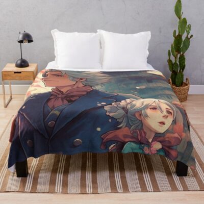 Howl'S Moving Castle 3 Throw Blanket Official Howl’s Moving Castle Merch