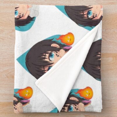 Hauru_Darkversion Long Throw Blanket Official Howl’s Moving Castle Merch