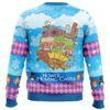 Christmas Castle Howls Moving Castle Ugly Christmas Sweater BACK mockup - Howl’s Moving Castle Store